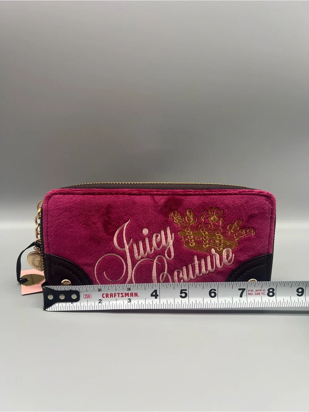 Juicy couture the key to juicy zip around wallet